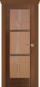 Дверь межкомнатная Varadoor Рубикон Анегри тон1 витраж Абстракция с перемычками - Карниз