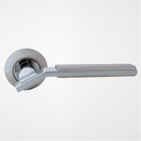 Дверная ручка ROSSI BRAVA LD 147-1 SN/CP никель матовый/никель