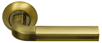Дверная ручка ARCHIE SILLUR 96 S.GOLD/BR матовое золото/античная бронза