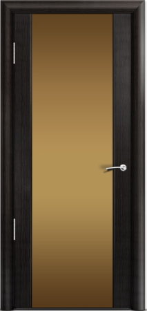 Дверь межкомнатная Milyana Omega Омега2 Эбен стекло бронзовое