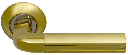 Дверная ручка ARCHIE SILLUR 96 S.GOLD/P.GOLD матовое золото/золото