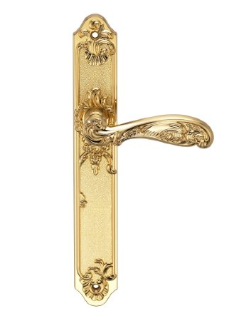 Дверная ручка ARCHIE GENESIS FLOR S. GOLD матовое золото