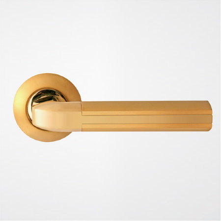 Дверная ручка ROSSI OPERA LD 298-1 SG/CP золото матовое/золото