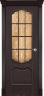 Дверь межкомнатная Varadoor Анкона Ясень тон 7 витраж Сантори 2 с решеткой - Капитель