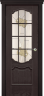 Дверь межкомнатная Varadoor Анкона Ясень тон 7 витраж Цветы с решеткой - Карниз