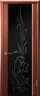 Дверь межкомнатная Luxor Синай 3 Красное дерево Стекло с узором - 