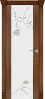 Дверь межкомнатная Varadoor Палермо Анегри тон1 витраж Орхидея