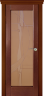 Дверь межкомнатная Varadoor Рубикон Натуральная вишня витраж Абстракция - Карниз