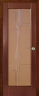 Дверь межкомнатная Varadoor Рубикон Натуральная вишня витраж Абстракция - Наличник