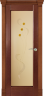 Дверь межкомнатная Varadoor Рубикон Натуральная вишня витраж Альмерия - Капитель